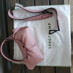 NWT Longchamp Le Pliage Cuir leather shoulder bag
